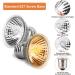 Shengruili Turtle Heat Lamp - 25W & 50W Reptiles Lamp for Terrarium | Optimal Heat for Turtles & Reptiles - Buy Online on SooperMarket.com