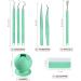 iVyne (8pcs) Premium Vinyl Weeding Tool Kit & Weeding Scrap Collector Soft Grip Tools with Berry  Weeder  Tweezers  Picker Or Hook  and Scraper Set for Silhouette Cameos & Cricut - Green Green 8pcs - Buy Online on SooperMarket.com
