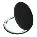 Compact Vanity Makeup Mirror for Men Women and Girls Black Elegant Travel Cosmetic Mirrors for Pocket Purse or Wallet Portable Magnifying Handheld Small Mirror