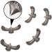 EXCEART Bag Making Supplies 5pcs Rivet Silver Accessories Brass Fittings Leather Kit Leather Rivets Screw Round Head Button - Buy Online on SooperMarket.com