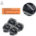 12-Pack Bamboo Charcoal Black Bath Loofah Shower Sponge Poufs - Wholesale Bulk Lot - Buy Online on SooperMarket.com