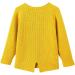 SMILING PINKER Toddler Girls Yellow Knit Cardigan 12-24 Months | Soft & Warm Sweater with Pockets - Buy Online on SooperMarket.com