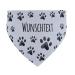 printplanet - Dog scarf with name or text - Scarf for dogs - Layout paw pattern - Size L Size L paw pattern