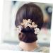 MUSISALY 1 Set Leaves and Flowers Hair Comb Flower Headpieces for Women Bride Hair Comb Wedding Hair Comb Womens Headpiece Girl Headpiece Hair Accessories for Women Flower Hair Accessories - Buy Online on SooperMarket.com