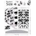 EBANKU Black White Nail Polish Strips - 12 Sheets Full Wrap Adhesive Stickers with Nail File - Leaves Flower Vine Pattern for Women's Nail Art Decorations - Buy Online on SooperMarket.com