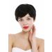 WIG ME UP DP-HH-1 Human Hair Wig for Women & Men - Short Pixie Wavy Black Style - International Shipping Available - Buy Online on SooperMarket.com