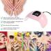 54W UV LED Nail Lamp - Gel Polish Dryer with 18 LEDs, 3 Timers, Auto Sensor, USB Port - Buy Online on SooperMarket.com
