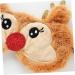 NOLITOY Christmas Deer Eye Mask - 2pcs Plush Blackout Sleep Masks | Furry Animal Eye Shades for Travel & Relaxation - Buy Online on SooperMarket.com