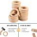 Organic Wooden & Silicone Baby Teething Toy Rings - Khaki (3+ Months) - Buy Online on SooperMarket.com