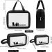 MAANGE Translucent Waterproof Toiletry Bag for Women Men - Travel Makeup Organizer in Black - Buy Online on SooperMarket.com