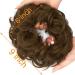 OMGREAT 2PCS Thick Updo Messy Hair Buns Curly Wavy Ponytail Extensions - Ginger Brown Mix Bleach Blonde - Buy Online on SooperMarket.com