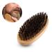 Men's Comb Brush - Synthetic Boar Bristles Wooden Handle Oval Design for Mustache & Beard Care Ideal for Military Bags - International Shipping Available - Buy Online on SooperMarket.com