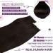 Laavoo 60cm Brown Tape-In Hair Extensions | Real Hair Invisible & Lightweight | 10pcs #2 Dark Brown - Buy Online on SooperMarket.com