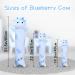 Blueberry Cow Plush Body Pillow - 49cm Stuffed Animal for Kids, Long Soft Plushie Toy, Birthday & Valentines Day Gift - Blue - Buy Online on SooperMarket.com