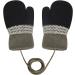 Niceyea Toddler Knitted Gloves | Winter Warm Full Finger Mittens with Fluffy Lining | Magic Gloves for Boys Girls 1-3 Years Old | Black - Buy Online on SooperMarket.com