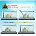 Bonlux 50W Submersible Aquarium Heater: Adjustable Temperature, Thermometer, 2X Sucker Cups | For Fish Turtle Tank up to 60L Water | BS Plug, 0.9M Cable - Black - Buy Online on SooperMarket.com