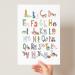 Scandi Animal Alphabet Children's Educational Print Boho Animal Alphabet Poster Peg Animal Alphabet Woodland Safari Animal Alphabet (A4 Multi) A4 Multi