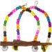 HONBAY Wooden Bird Swing Perch Toy for Small Birds - Parrot Hanging Toy - Buy Online on SooperMarket.com