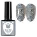 Silver Glitter Gel Nail Polish Nail Varnish Soak off UV/LED Lamp French Manicure Nails Long Lasting Nail Art Manicure Salon DIY at Home