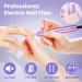 Electric Nail Drill Kit | Professional 20000 RPM E File for Acrylic Nails & Gel | Adjustable Speed Electric Manicure Pedicure Set | Perfect Gift for Beginners & Women - Purple - Buy Online on SooperMarket.com