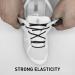 NDTEZUGT 3 Pairs Elastic Shoe Laces - Replacement Laces for On Cloud Stretch Shoes - Black, White, Gray - Buy Online on SooperMarket.com