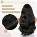 Vlasy 16 Inch Clip in Hair Extensions Human Hair T14/60+T14/60# - Seamless Natural Thick Weft Human Hair Extensions for Women - 7 Pieces (80g) - Buy Online on SooperMarket.com
