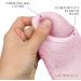 Moisturizing Gel Heel Socks - Heal Dry Cracked Feet | Lavender & Jojoba Infusion | Perfect Gift (1 Pair Pink - Buy Online on SooperMarket.com