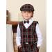 Mint Green Baby Flat Cap | Vintage Drivers Hat | Breathable & Soft | Age 0-8 Years | 1-2 Years | Black Plaid - Buy Online on SooperMarket.com
