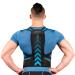 AOFITBRACE Back Brace Posture Corrector for Women and Men Breathable Adjustable Full Back Straightener for Upper Lower Medium Black