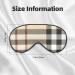 SSIMOO Gray Plaid Sleep Eye Mask for Women | Breathable Travel Eye Patch | Perfect Relaxation Accessory - Buy Online on SooperMarket.com