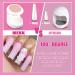 MEKK Mini UV LED Nail Lamp - 16W Professional Nail Dryer for Gel Nails in Pink - Buy Online on SooperMarket.com