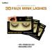 Laflare Silk 3D Faux Mink Eyelashes Bundle - Handmade Knitted Style Lashes - Natural Look, Reusable, Easy to Apply - SD05L (1-3 Pack Special) - Buy Online on SooperMarket.com