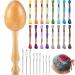 Darning Egg Darning Egg for Socks Wooden Darning Egg Wooden Darning Supplies Kit with Large Eye Needles Sewing Threads for Socks Clothes Adults Darner DIY Handicraft Home Sewing Care (Multiple color)