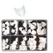 100 Round White Nail Tips - Premium Artificial Fingernails in Tip Box for Perfect DIY Manicures - Buy Online on SooperMarket.com
