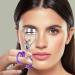 Metal Eyelash Curler Curl Up Lash Curler Long Lasting Eyelash Makeup Tool with Spring Assist Silicone Pad Lifted Eye Lash Curlers for Girls and Women Fits All Eye Shape(Purple) - Buy Online on SooperMarket.com