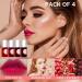Matte Lip Stain Tint Set - 4 Colors, Multi Stick Hydrating Formula - Long-Lasting Wear - Easy Application - Shimmery Finish - 7ml (4 PCS) - Buy Online on SooperMarket.com