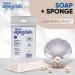 Mother of Pearl Soap Sponge - Cleansing Shower Scrubber - Oil Removal - Massage & Lather - 5-pack - Buy Online on SooperMarket.com
