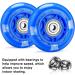 TOBWOLF LED Light Up Inline Skate Wheels with ABEC-7 Bearings - 70mm 82A - Teens Replacement Roller Skate Wheels - Buy Online on SooperMarket.com