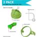 3-in-1 Weighted Straw Sippy Cup Conversion Kit for Comotomo Bottles | 2 Pack Green | Compatible with 5 & 8 oz Bottles | Versatile Extended Use | Comotomo Straw Cup Converter - Buy Online on SooperMarket.com