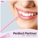 HGLOZ Microswabs for Eyelash Extensions (Pack of 500) - 2mm Pink Soft Micro Applicator Brush for Makeup Application and Cleaning - Buy Online on SooperMarket.com