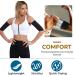 Buy Angelkiss Sauna Arm Shaper - Elastic Compression Sleeves for Slimming Arms | Fitness & Sport | XXL/3XL Black & Silver - Buy Online on SooperMarket.com