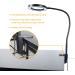 LED Magnifying Glass Desk Lamp 3 Modes and 10 Levels of Dimming 5X Magnifying Light Gooseneck Light with Clamp for Reading Handicrafts Precision Equipment Maintenance Workbench Closed Work - Buy Online on SooperMarket.com