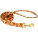 Aring Pet Hundeleine Halloween-Hundelinen suitable dog collar handmade spirit pumpkin walking dog leash for small medium-sized and large dogs X-Small (Pack of 1) Pumpkin Ghost