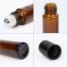 LotFancy 6pc 10ml Amber Glass Roller Bottles with Stainless Steel Roller Balls & Droppers - Buy Online on SooperMarket.com