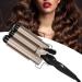 KUIKUI Three Barrel Curling Iron Wand for Effortless S-Shaped Waves - Adjustable Hair Curler Waver Crimper Hair Styling Tool - Buy Online on SooperMarket.com