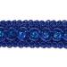 Trims by the Yard Trish Sequin Metallic Braid Trim | Royal Blue| (20 yard cut)
