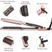 Professional Rose Gold Ceramic Hair Straightener - 4x9mm Plates Digital Temperature Control for Long Thick Hair - International Shipping Available - Buy Online on SooperMarket.com