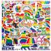 Rainbow Gay Pride Heart Frogs Animal Stickers - 50 PCS LGBT Equal Love Decor Decals for Water Bottle, Bike, Skateboard | LGBTQ Pride Collection - Buy Online on SooperMarket.com