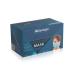 Disposable 3-Layer Breathable Ear-Loop Face Mask Made in USA Latex Free with Adjustable Nose Stripe Box of 50