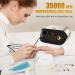 JUEMEL Professional Nail Drill Machine 35000rpm with Foot Pedal, Forward/Reverse Rotation, 125pcs Nail Drill Bits - Electric File for Gel Nails, Acrylic Manicure Pedicure Tool Kit, High-Speed Polishing & Shaping - Wall Plug Included - Buy Online on SooperMarket.com